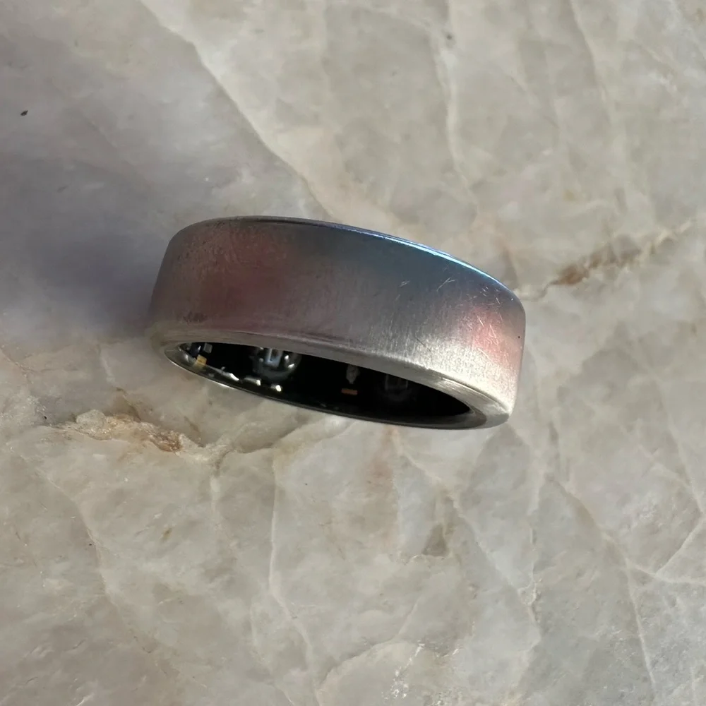 USED Oura Ring Gen3 Horizon - Brushed Titanium - Size 10 - Smart Ring